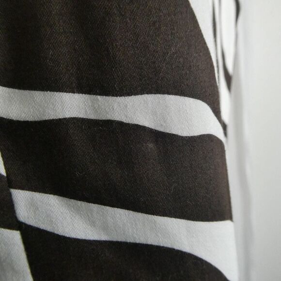 Peter Nygard Plus Size Zebra Print Sheath Dress Brown White Ivory Sleeveless 18 - Picture 8 of 12